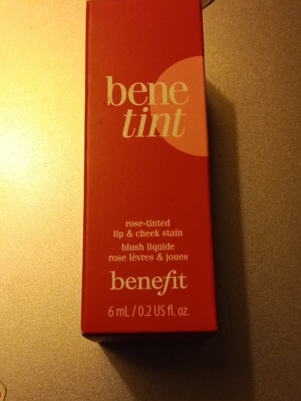Benefit Benetint Lip & Cheek Stain in Rose Red Packaging
